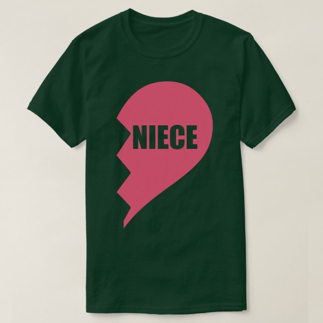 T-shirt Coeur demi-nièce (Design devant)