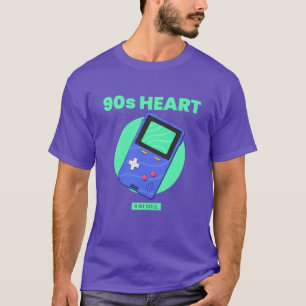 T-shirt Coeur des années 90, âme 8 bits