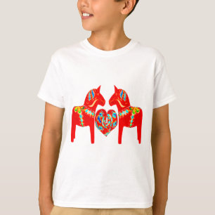 T-shirt Coeur des chevaux W de Dala de Suédois