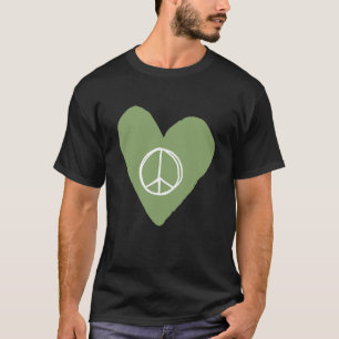 T-shirt Coeur des signes de paix