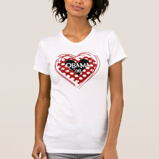 T-shirt Coeur d'Obama 08