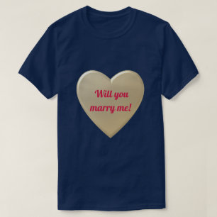 T-shirt coeur d'or
