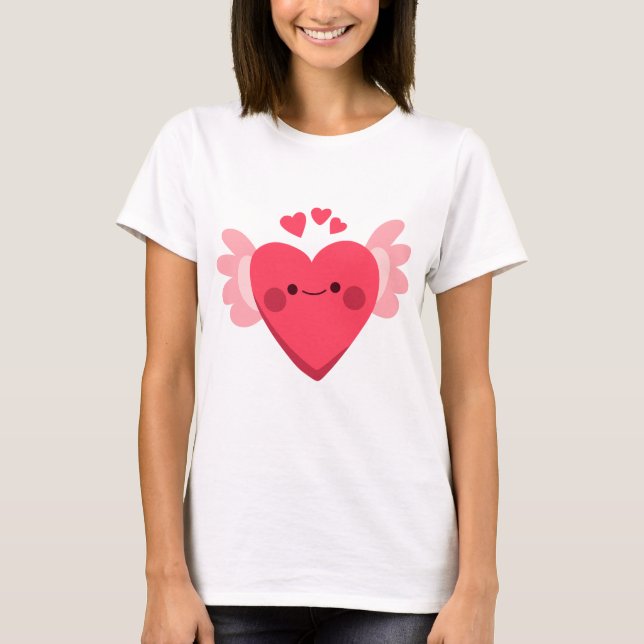 T-shirt Coeur doux (Devant)