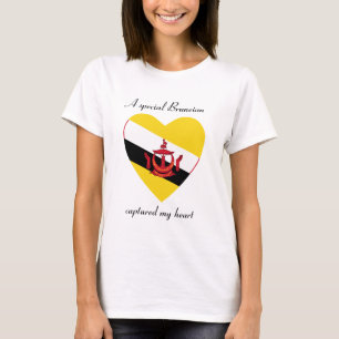 T-Shirt Cœur Drapeau de Brunei