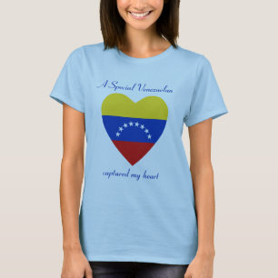 T-Shirt Cœur Drapeau du Vénézuela