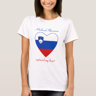 T-Shirt Cœur Drapeau Slovénie