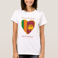 T-Shirt Cœur Drapeau Sri Lanka