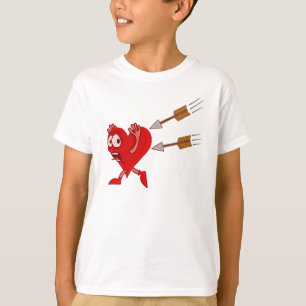 T-shirt Coeur drôle de Saint-Valentin fonctionnant des
