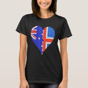 T-shirt Coeur du drapeau australien
