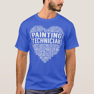 T-shirt Coeur du technicien en peinture