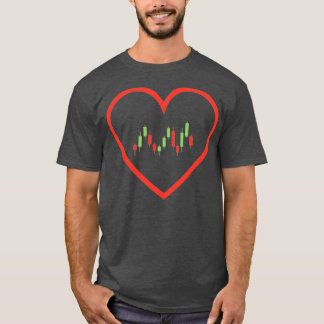 T-shirt Coeur du trader