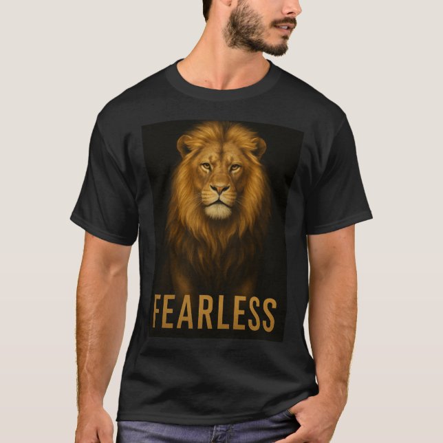 T-shirt Coeur d'un Lion, né à la ruine (Devant)