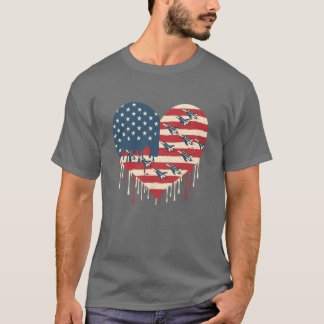 T-shirt Coeur d'une nation : force et sacrifice