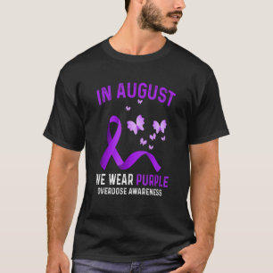 T-shirt Coeur En Août Nous Portons Une Sensibilisation À L