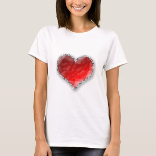 T-shirt Coeur en cristal