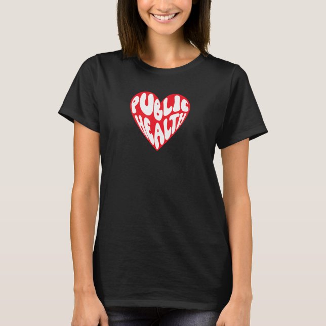 T-shirt Coeur en santé publique (Devant)