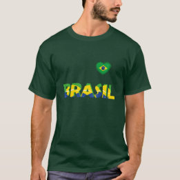 T-shirt "Coeur et âme pour le Brésil !"
