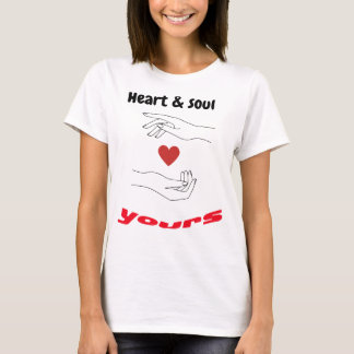 T-shirt Coeur et âme Votre design inspirant et romantique