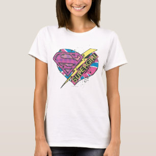 T-shirt Coeur et boulon supergirl