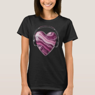 T-shirt Coeur et casque