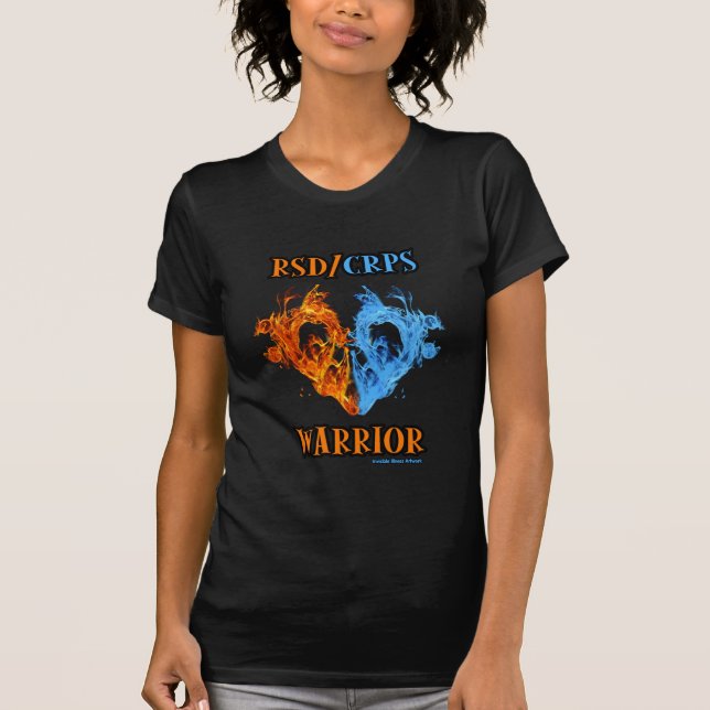 T-shirt Coeur/Flammes...RSD/CRPS (Devant)