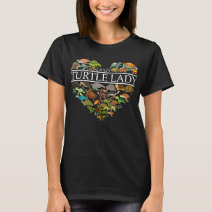 T-shirt Coeur fou de dame de tortue