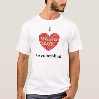 T-shirt Coeur I le daltonien