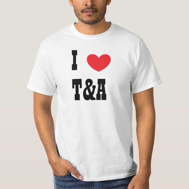 T-shirt coeur, I, T&A (Devant)