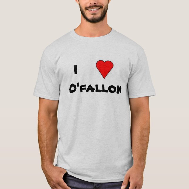 T-shirt coeur,    IO'fallon (Devant)