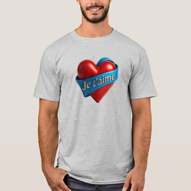 T-shirt Cœur Je T’aime (Devant)