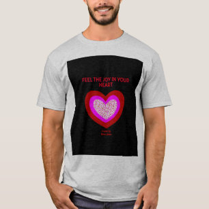 T-shirt Coeur joyeux Hommes Grey Basic T Shirt