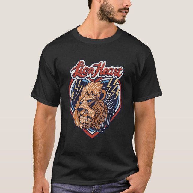 T-shirt Coeur Lion (Devant)