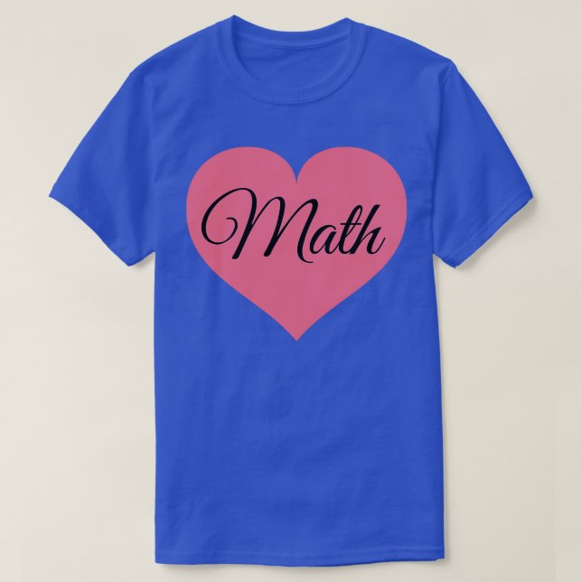 T-shirt coeur mathématique (Design devant)