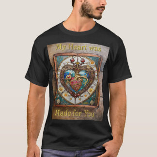 T-shirt Coeur mécanique série anatomique Steampunk