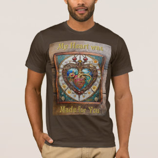 T-shirt Coeur mécanique série anatomique Steampunk