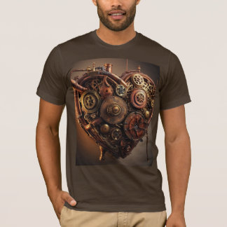 T-shirt Coeur mécanique Steampunk