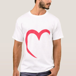 💝 T-shirt Coeur minimaliste - Parfait pour Valent