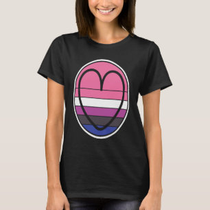 T-shirt Coeur neutre Non binaire Fierté sans sexe Genre