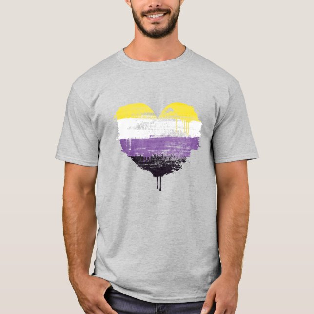 T-SHIRT COEUR NON BINAIRE (Devant)