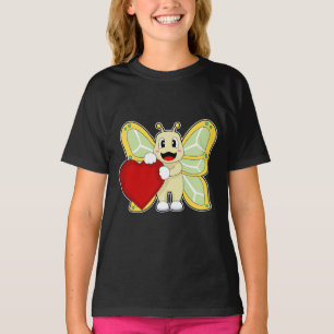 T-shirt Coeur papillon