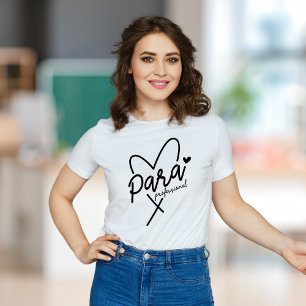 T-shirt Coeur Paraprofessionnel, Para, Coeur, Cadeau Para