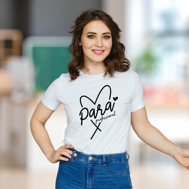 T-shirt Coeur Paraprofessionnel, Para, Coeur, Cadeau Para (Créateur téléchargé)