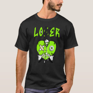 T-shirt Coeur perdant Electric Green 6s Correspondant