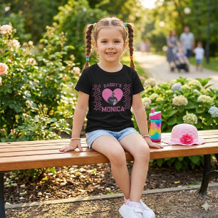 T-Shirt Cœur photo personnalisé "Fille à papa"