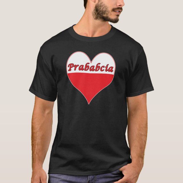 T-shirt Coeur polonais de Prababcia (Devant)