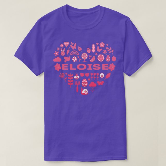T-shirt coeur pour Eloise (Design devant)