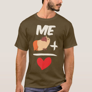 T-shirt Coeur Pour Guinéen Propriétaire De Cochon Animaux