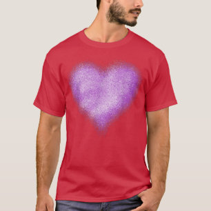 T-shirt coeur pourpre, enfants coeur pourpre, h vi