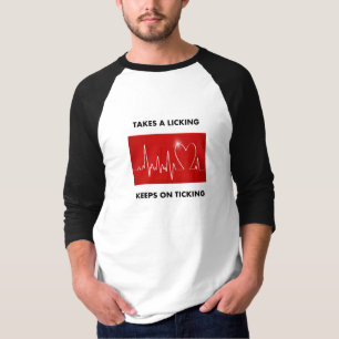 T-shirt Coeur - prend un lèchement, continue au coutil