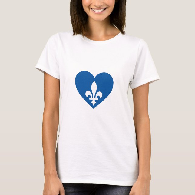 T-shirt Coeur Québec (Devant)